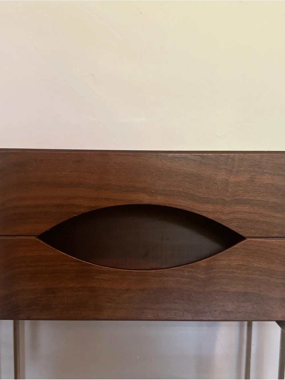 Vintage Gruvwood Mid-Century Modern Tissue Box by National Products MCM Rare EUC